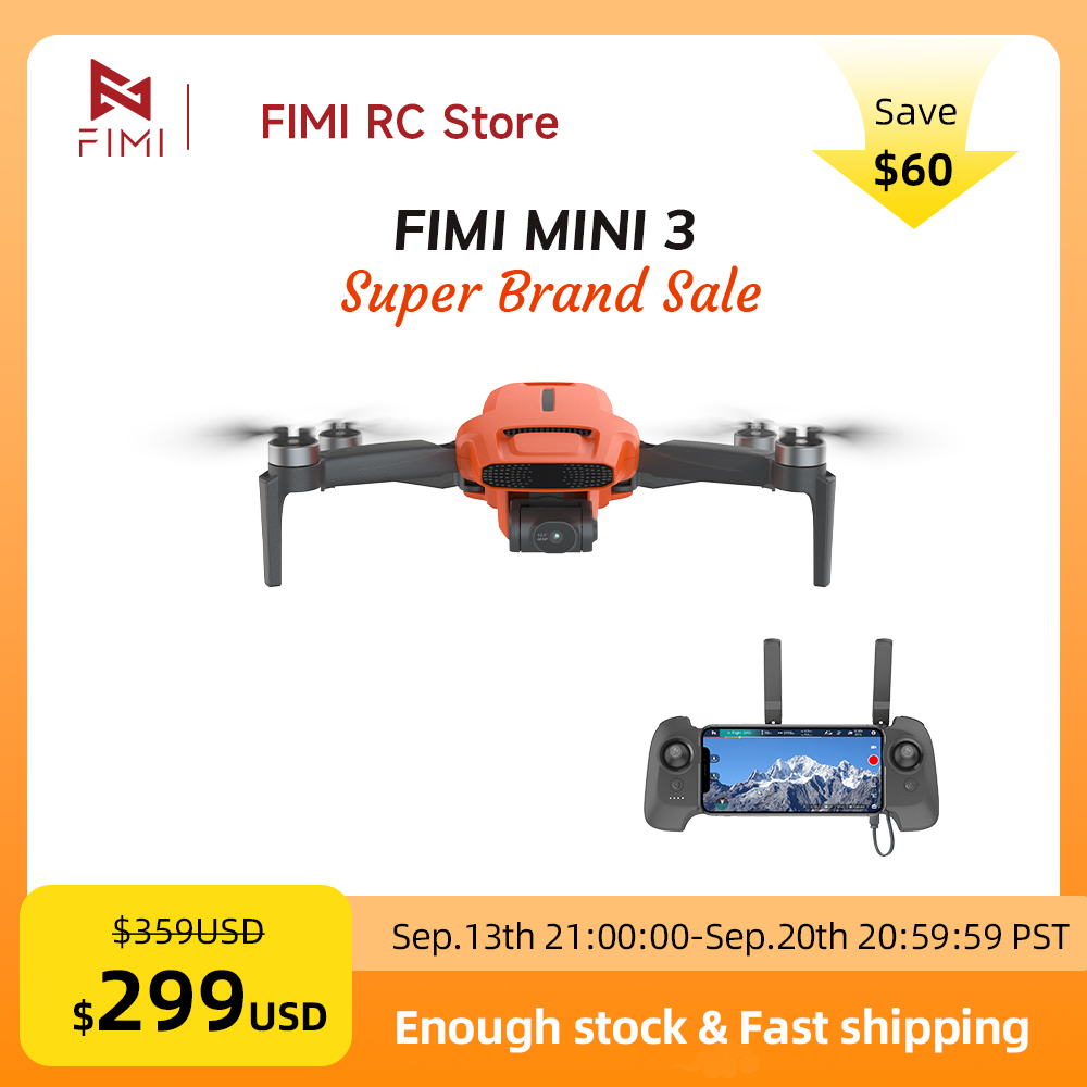 Drone Gimbal 3 Axis - Drone FIMI MINI 3 com Câmera