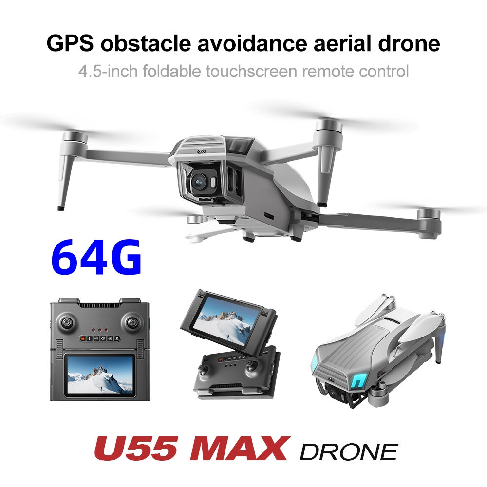 Drone NCZOBOE U55 RC com Câmer - Drone Gimbal 3 Axis avaliação e preço